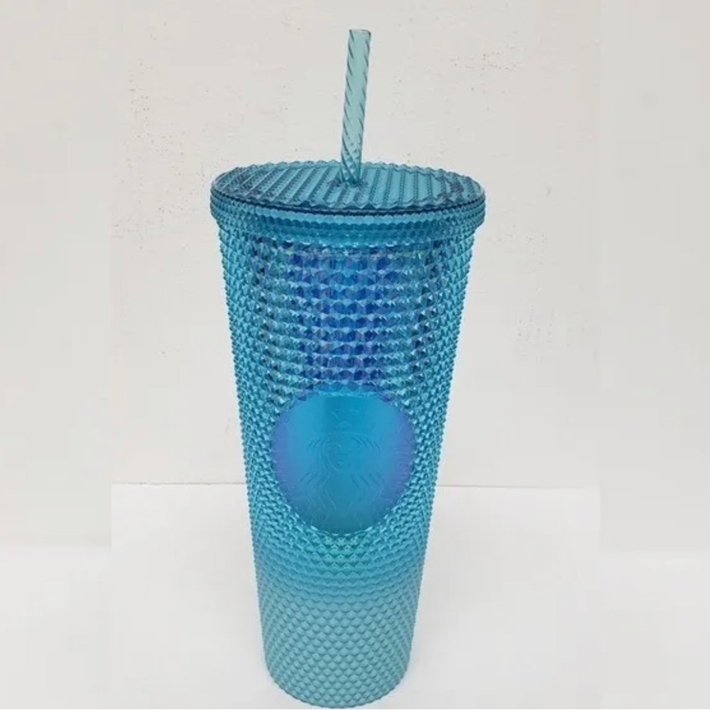 Starbucks Spring 2023 collection. Venti, Blue Ombre Bling Studded Cold Cup. BNWT